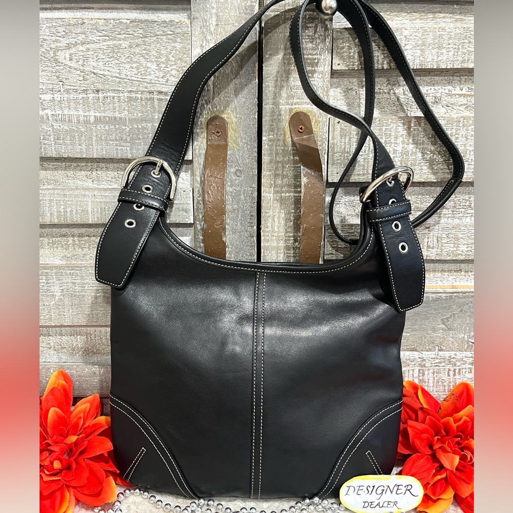 COACH SoHo Vintage Leather Slim Crossbody Bag 9549 EUC!